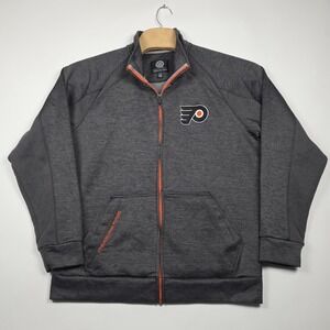 Philadelphia Flyers Jacket Large G-III Sports Full Zip Charcoal Grey NHL Hockey